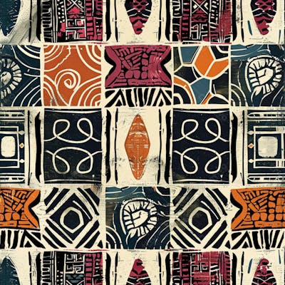 African Pattern Background And Texture Design