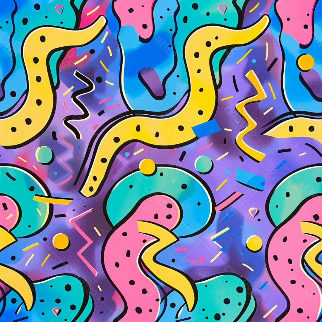 Textura Abstrata 90s para Fundo