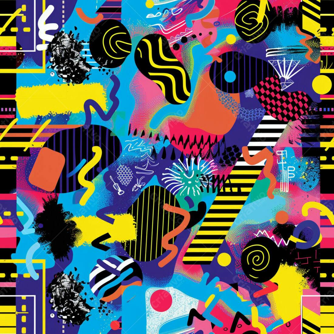 Textura Abstrata Neon para Fundo