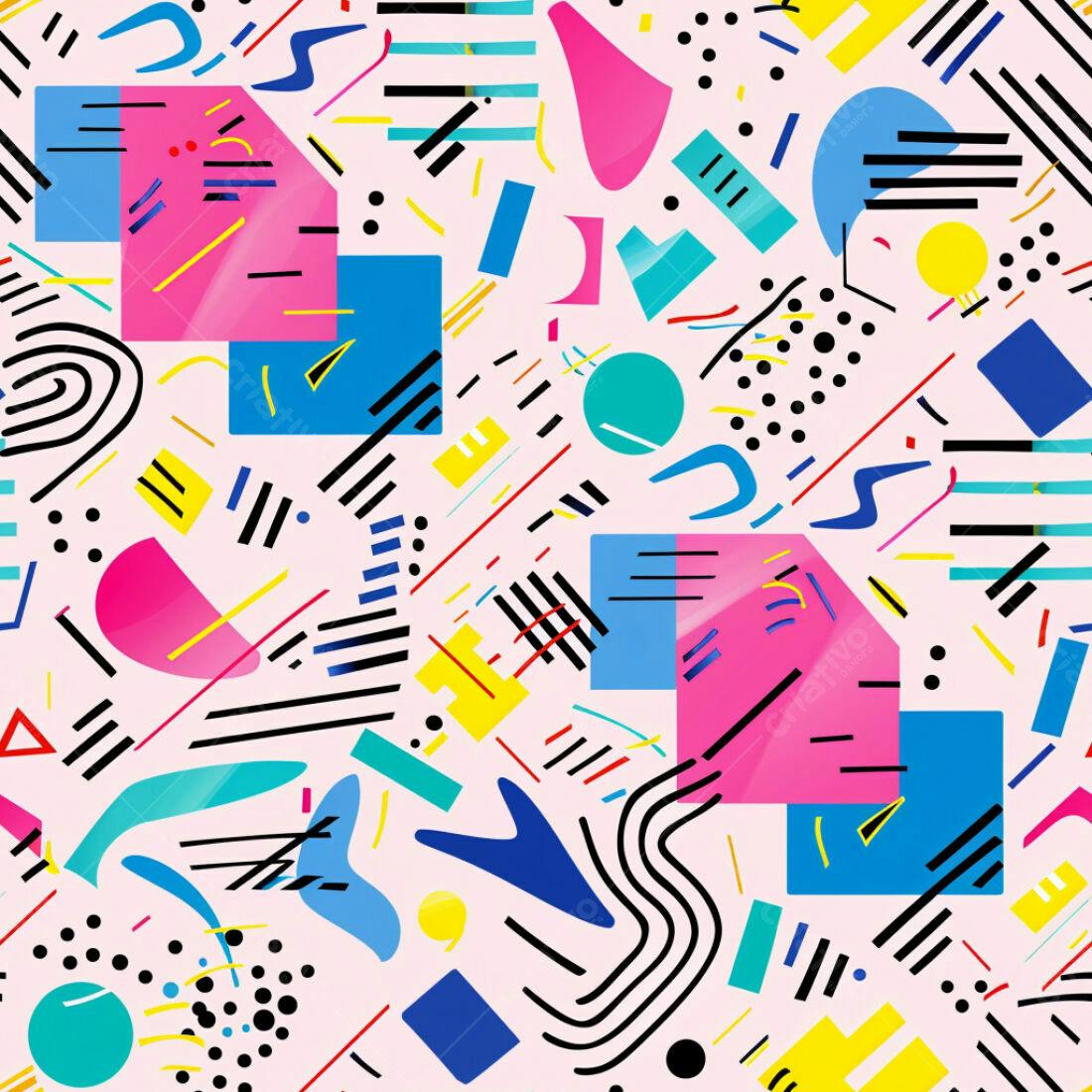 Textura Abstrata Memphis para Fundo