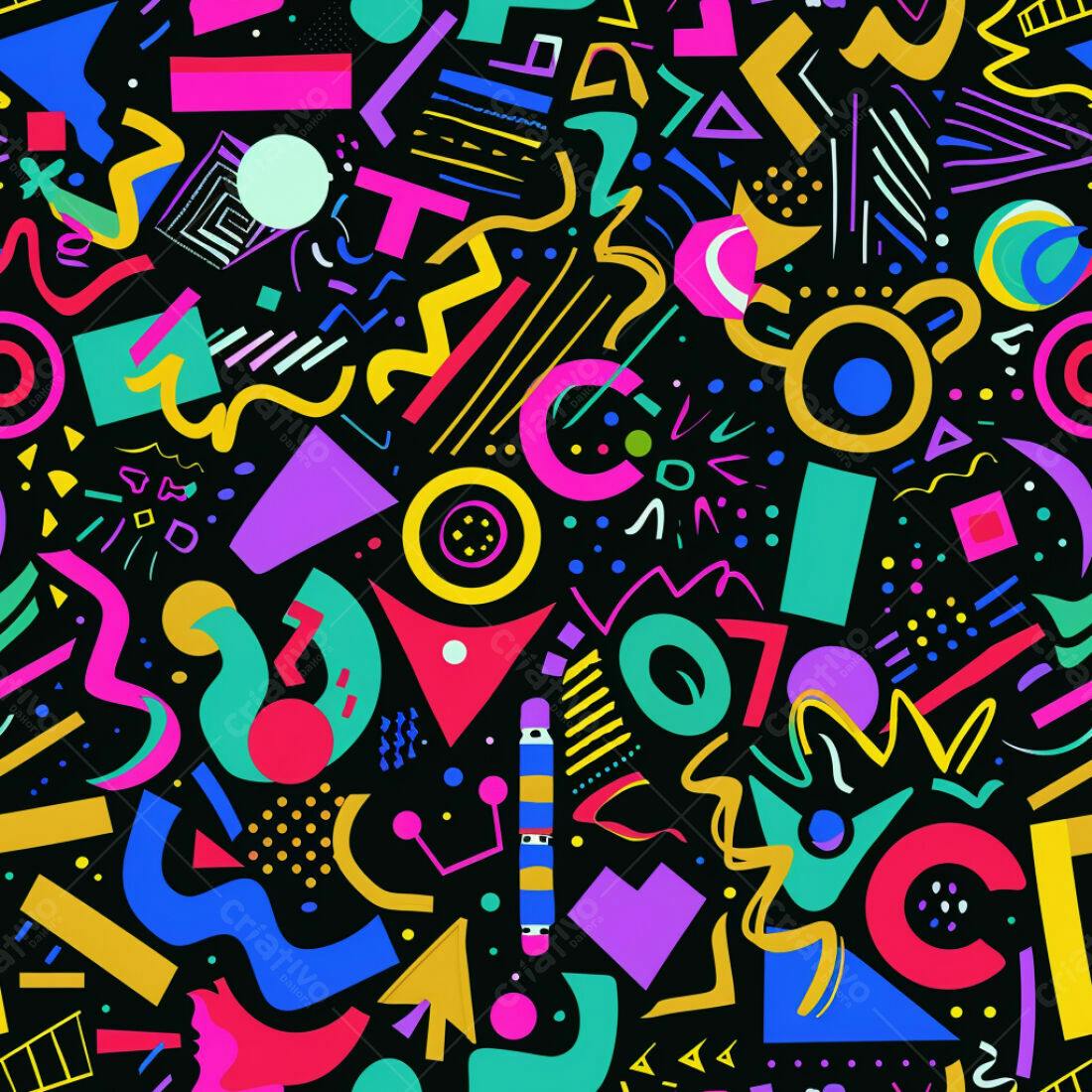 Textura Abstrata Memphis para Fundo