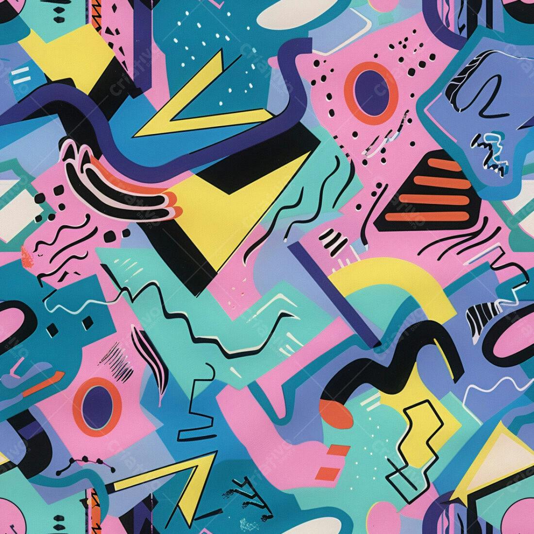 Textura Abstrata 90s para Fundo