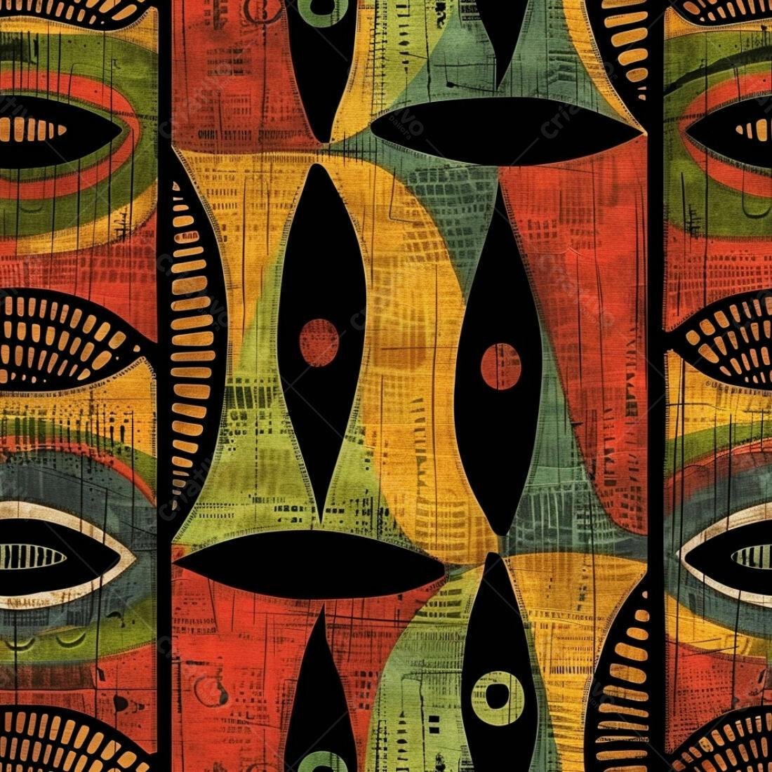 Textura tecido africano multicolorido para papel de parede