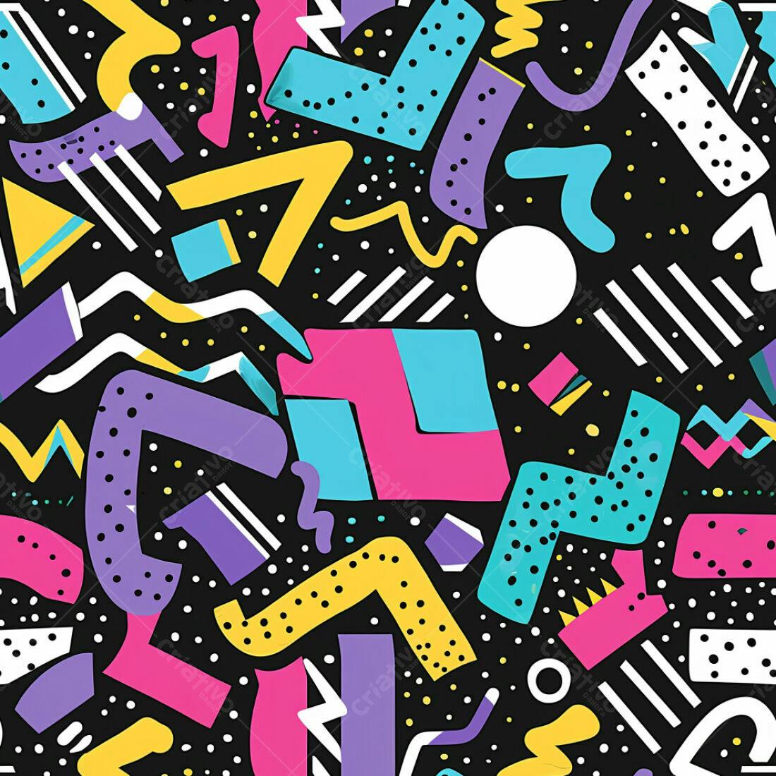Textura Abstrata Memphis para Fundo