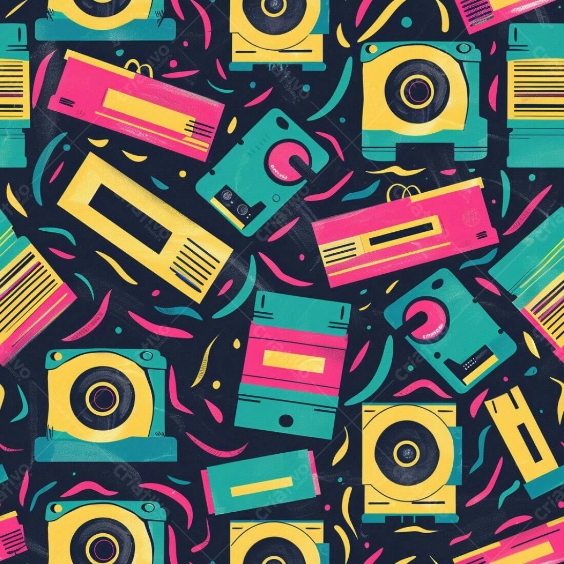 Textura Retro Games para Fundo