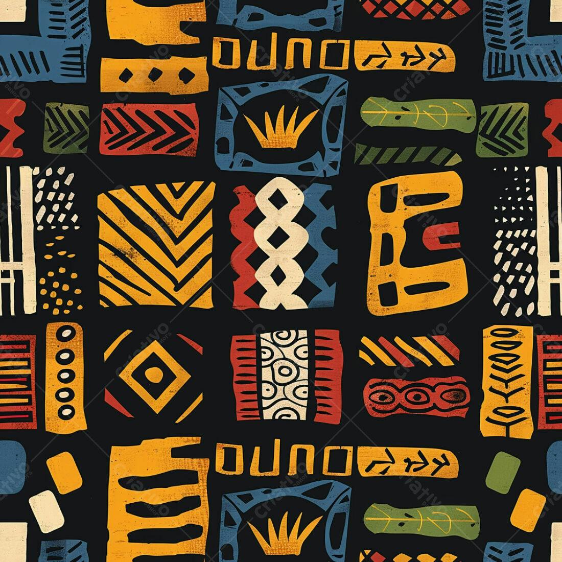 Textura Africana para Fundo Etnico