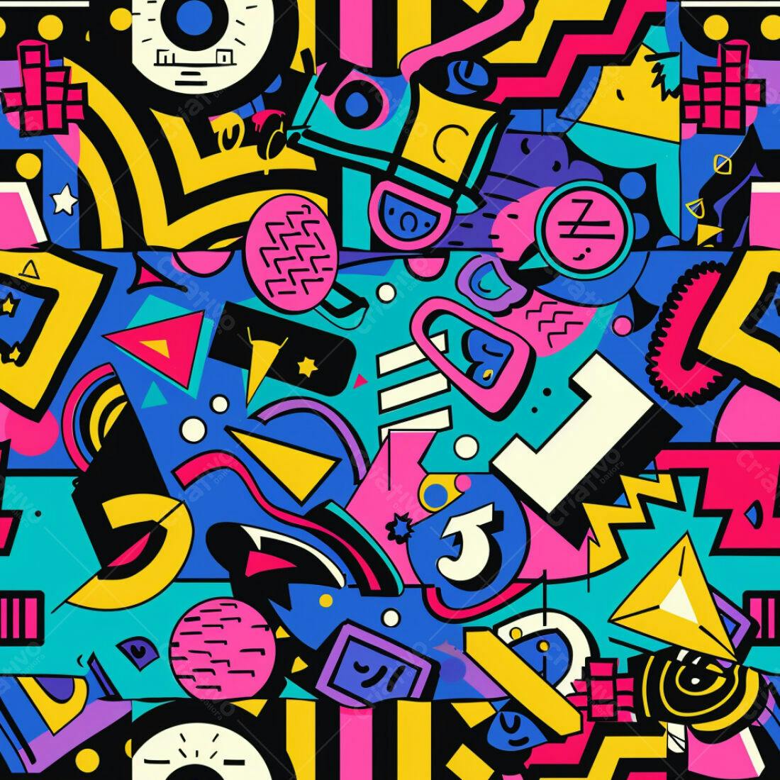 Textura Abstrata 80s para Fundo Moderno
