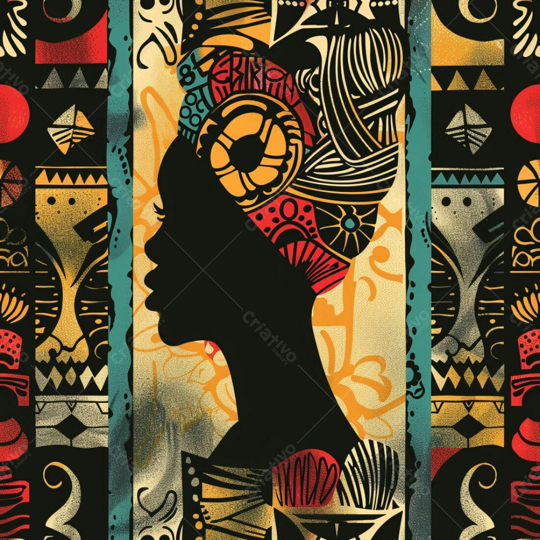 Textura Africana para Fundo Estilizado
