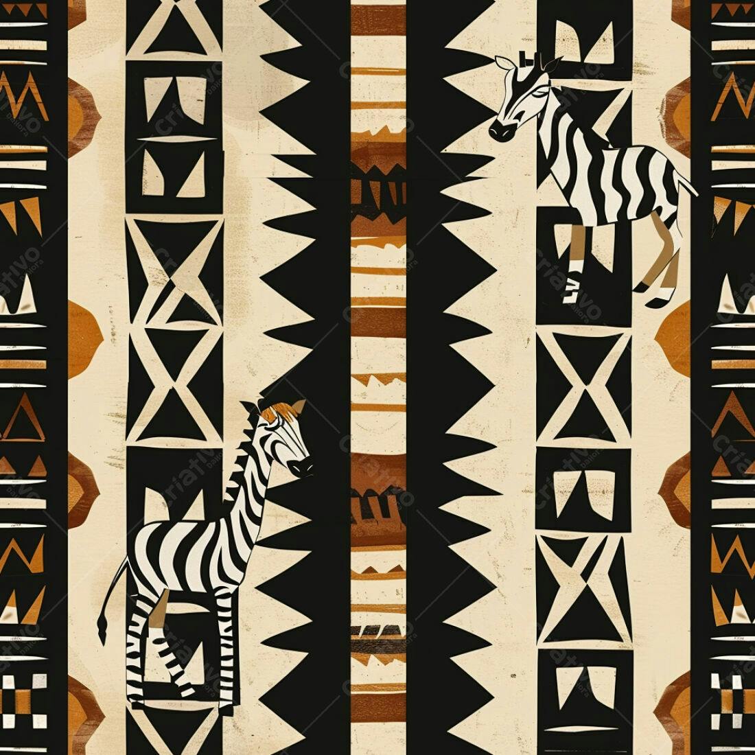 Textura Zebra Africana para Papel de Parede