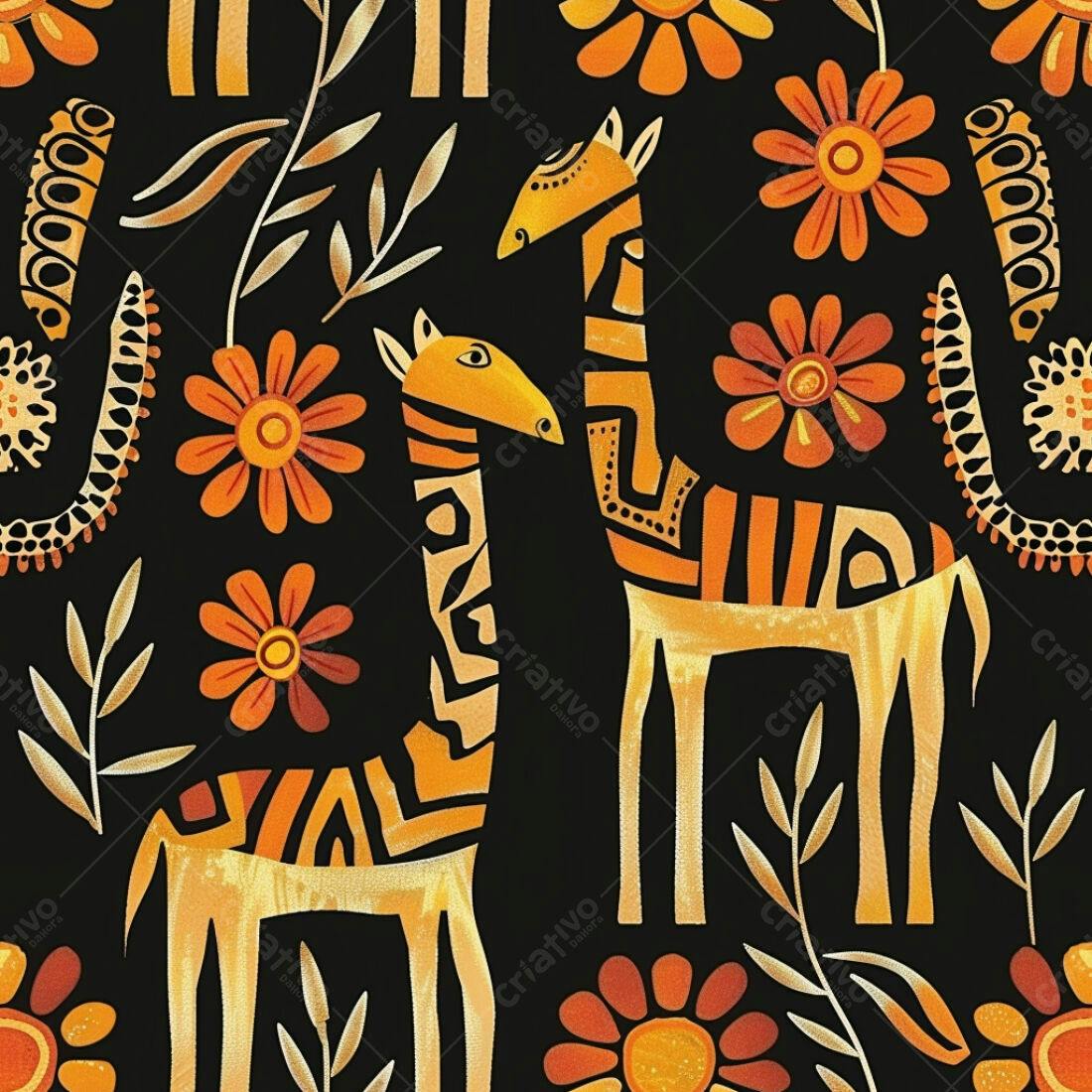 Textura Safari Africano para Papel de Parede