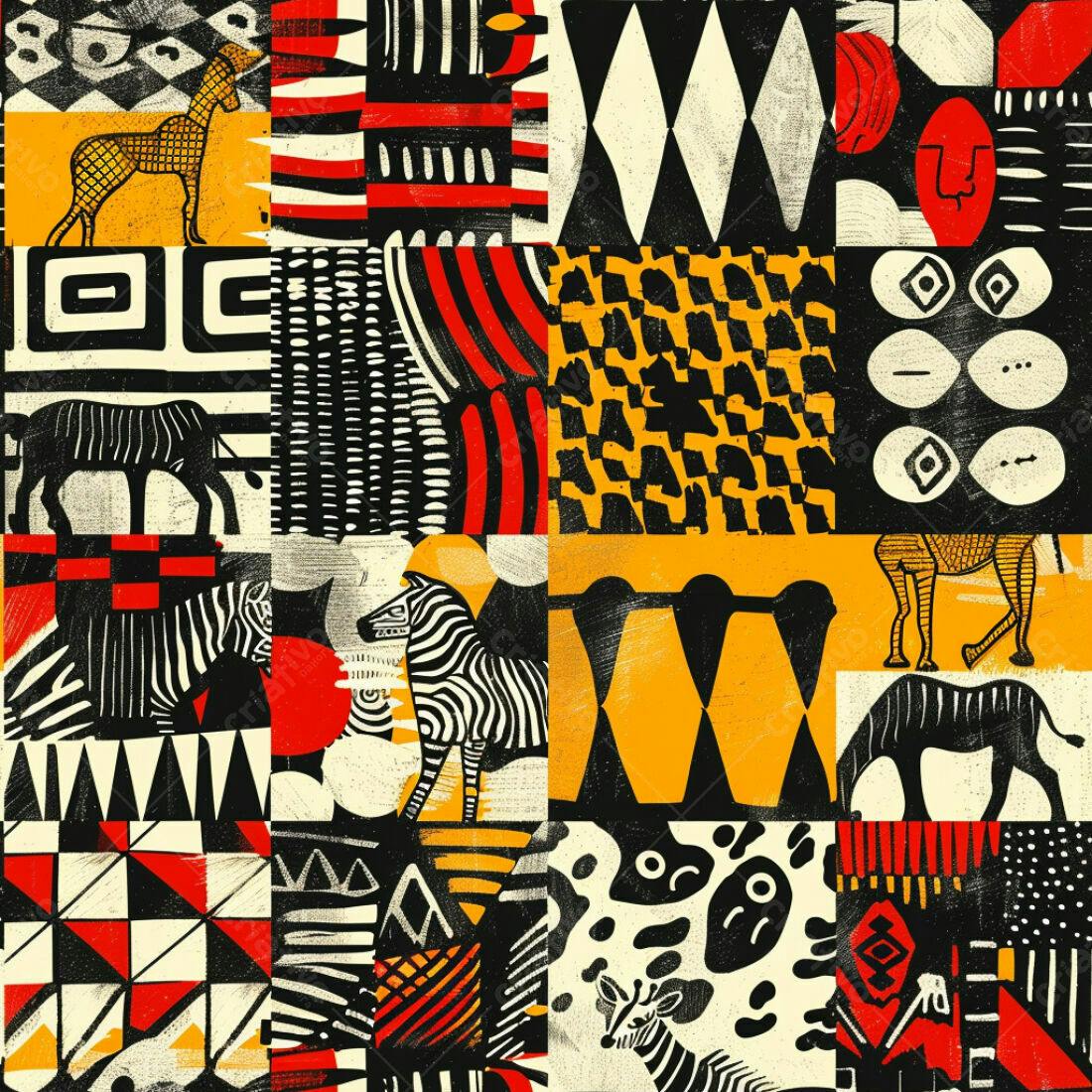 Textura Africana para Fundo e Design
