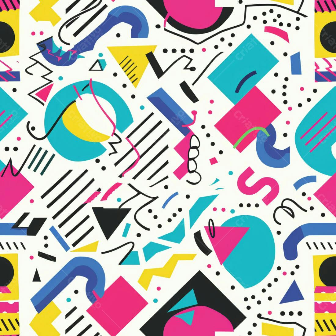 Textura Abstrata Memphis para Fundo Moderno