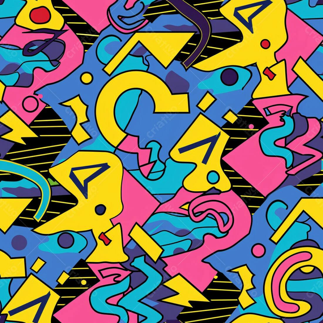 Textura Abstrata 80s para Fundo