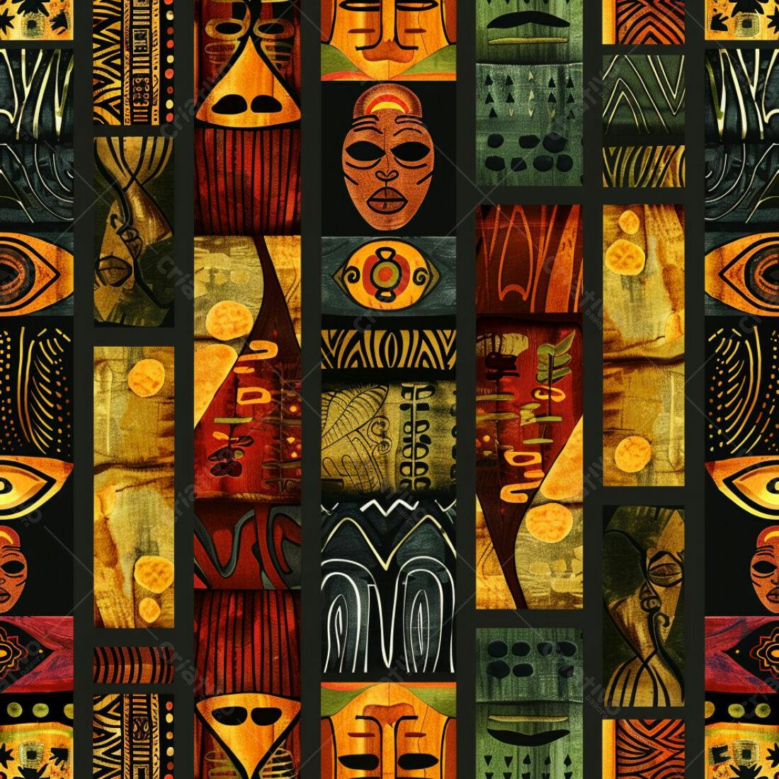 Textura Africana para Fundo Estilo Tribal