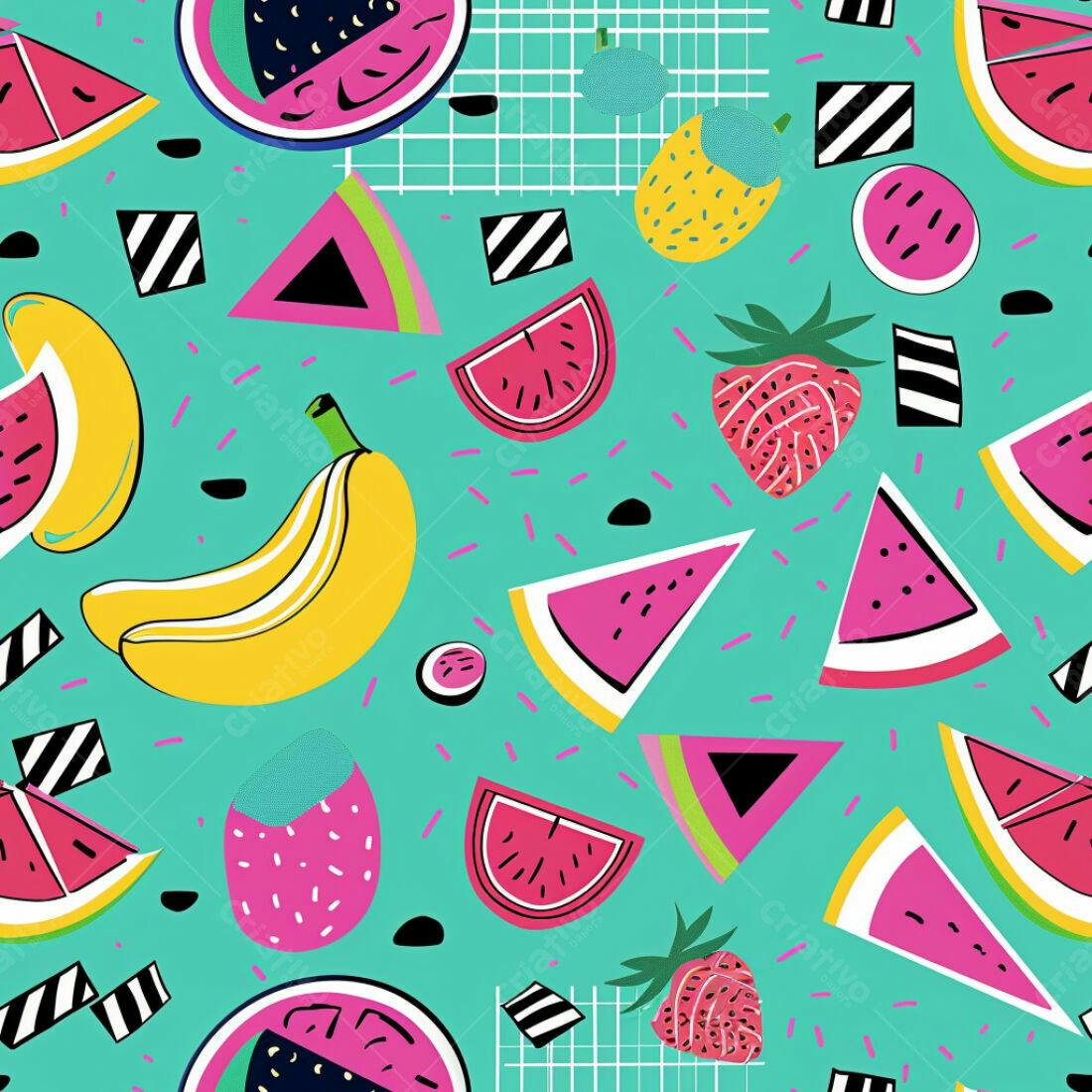 Textura frutas tropicais para fundo alegre
