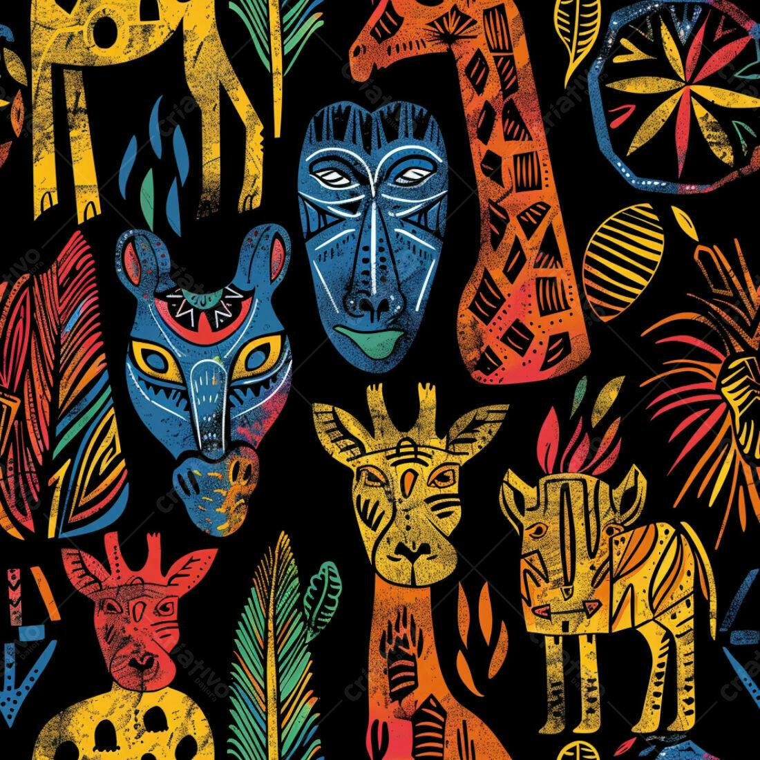 Textura Africana para Fundo Tribal