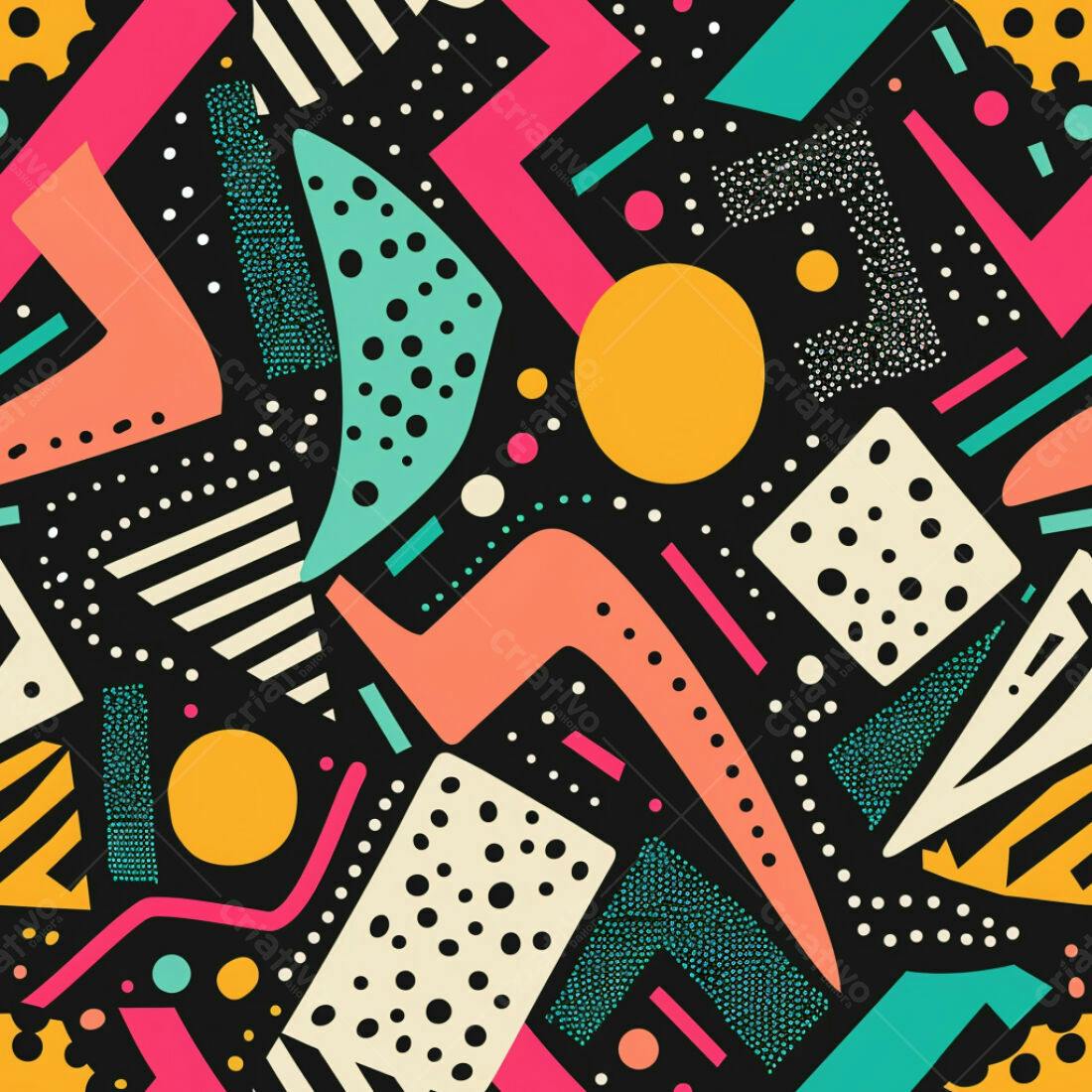 Textura Abstrata Memphis para Fundo