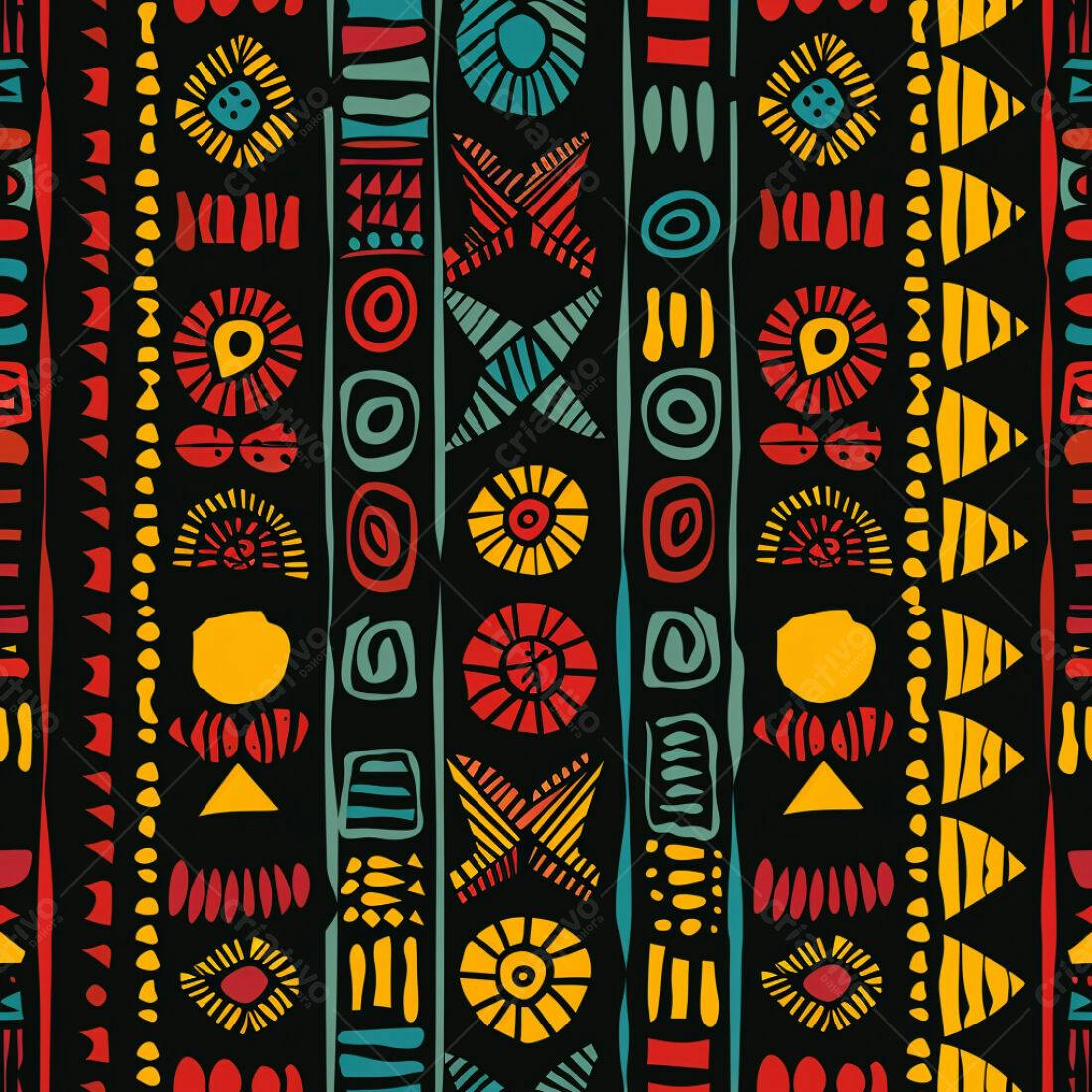 Textura tribal colorida para fundo