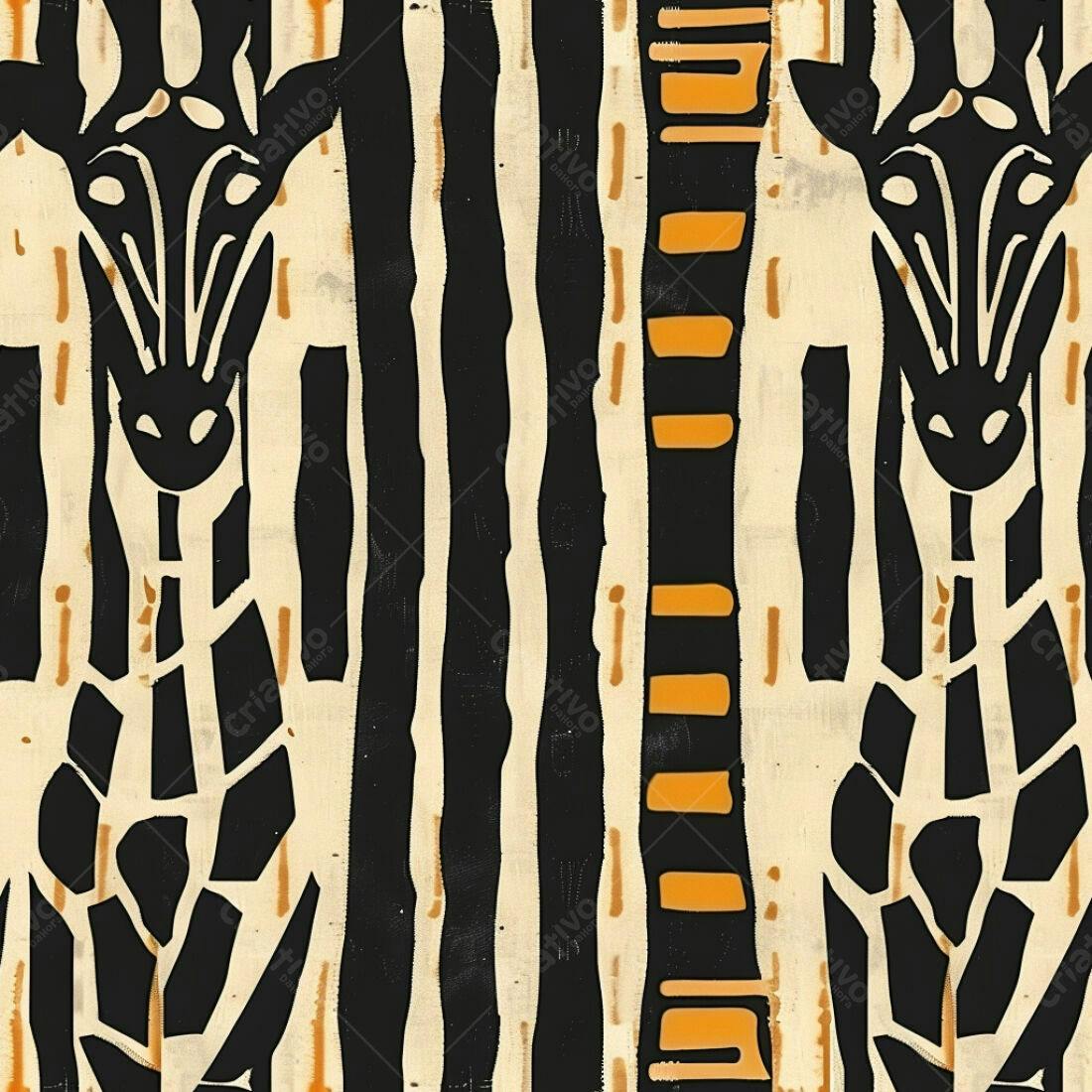 Textura Girafa Africana para Papel de Parede
