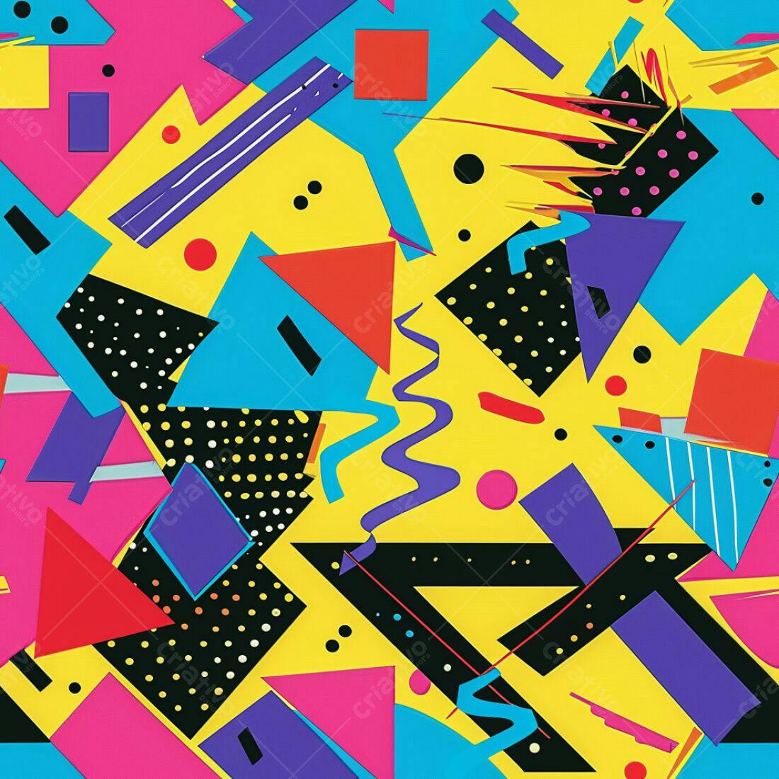 Textura Abstrata Memphis para Fundo