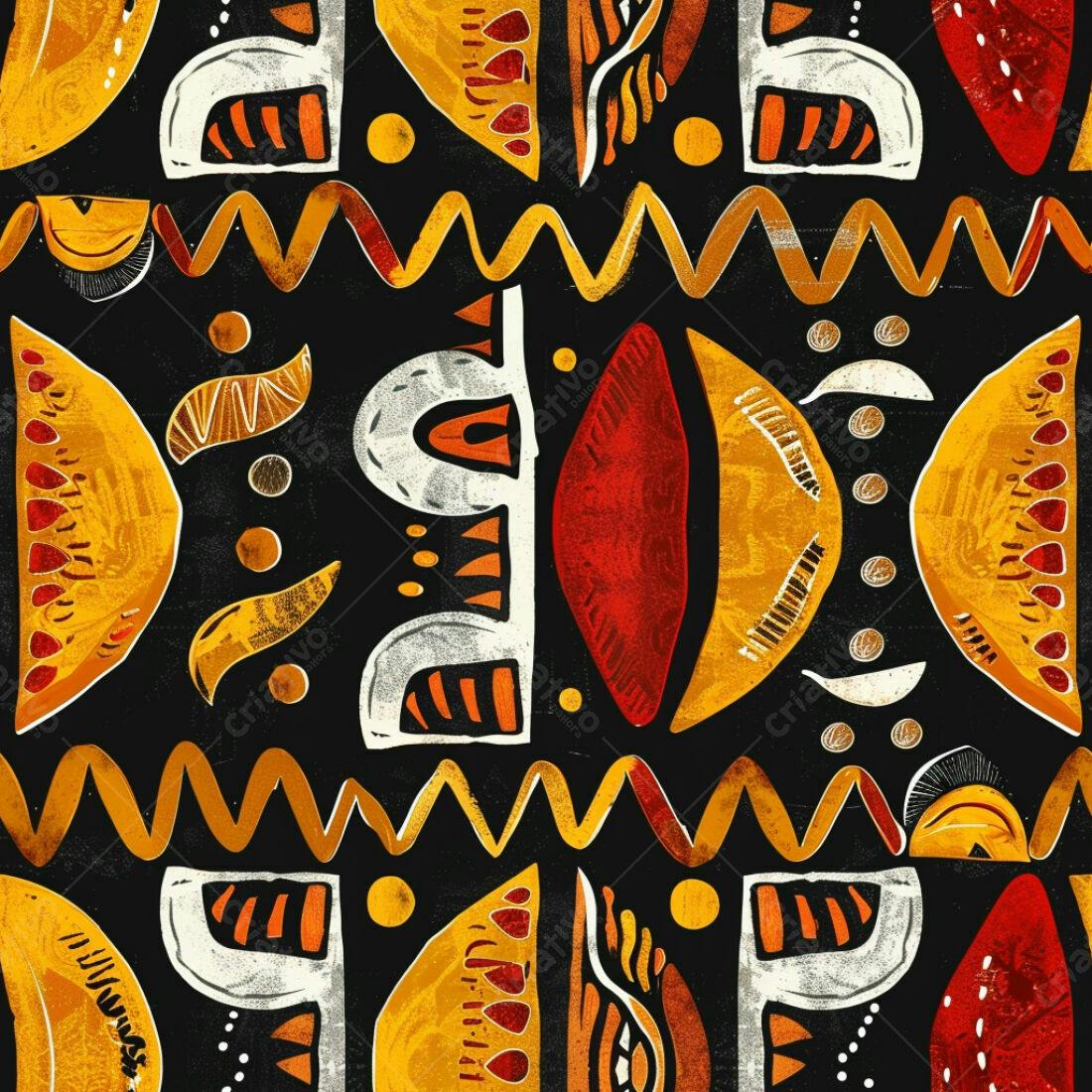 Textura Abstrata Africana para Fundo