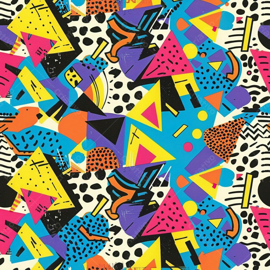 Textura Abstrata Memphis para Fundo