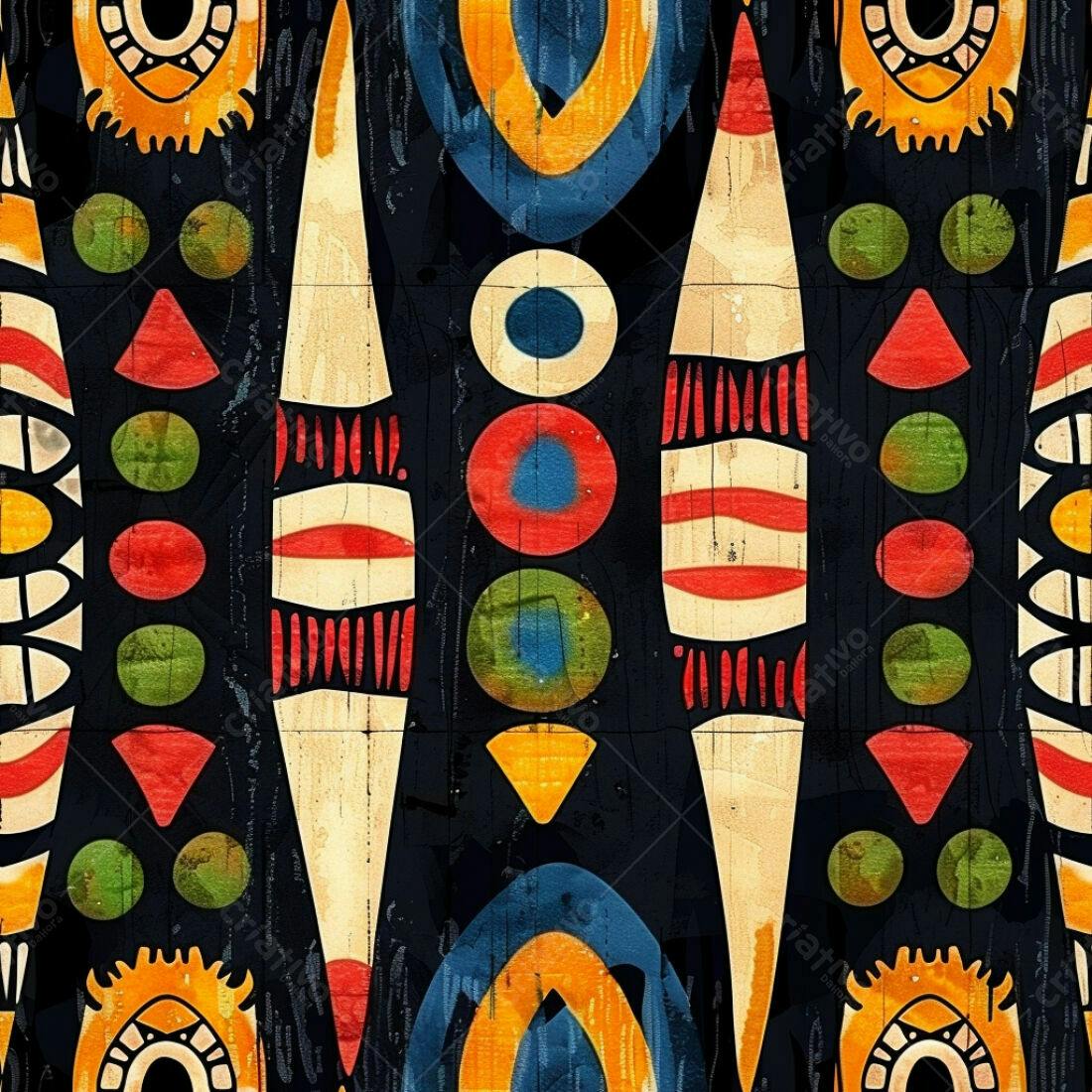 Textura Abstrata Tribal para Fundo