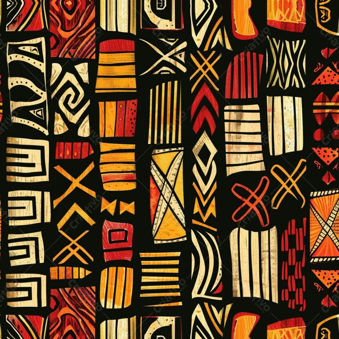 Textura Tribal Africana para Fundo