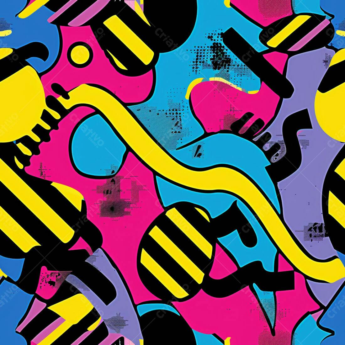 Textura Abstrata Pop Art para Fundo