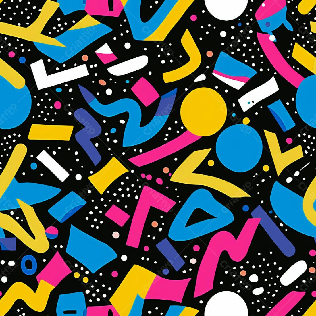 Textura Abstrata Memphis para Fundo