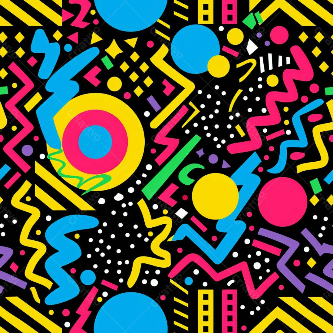 Textura Abstrata Memphis para Fundo