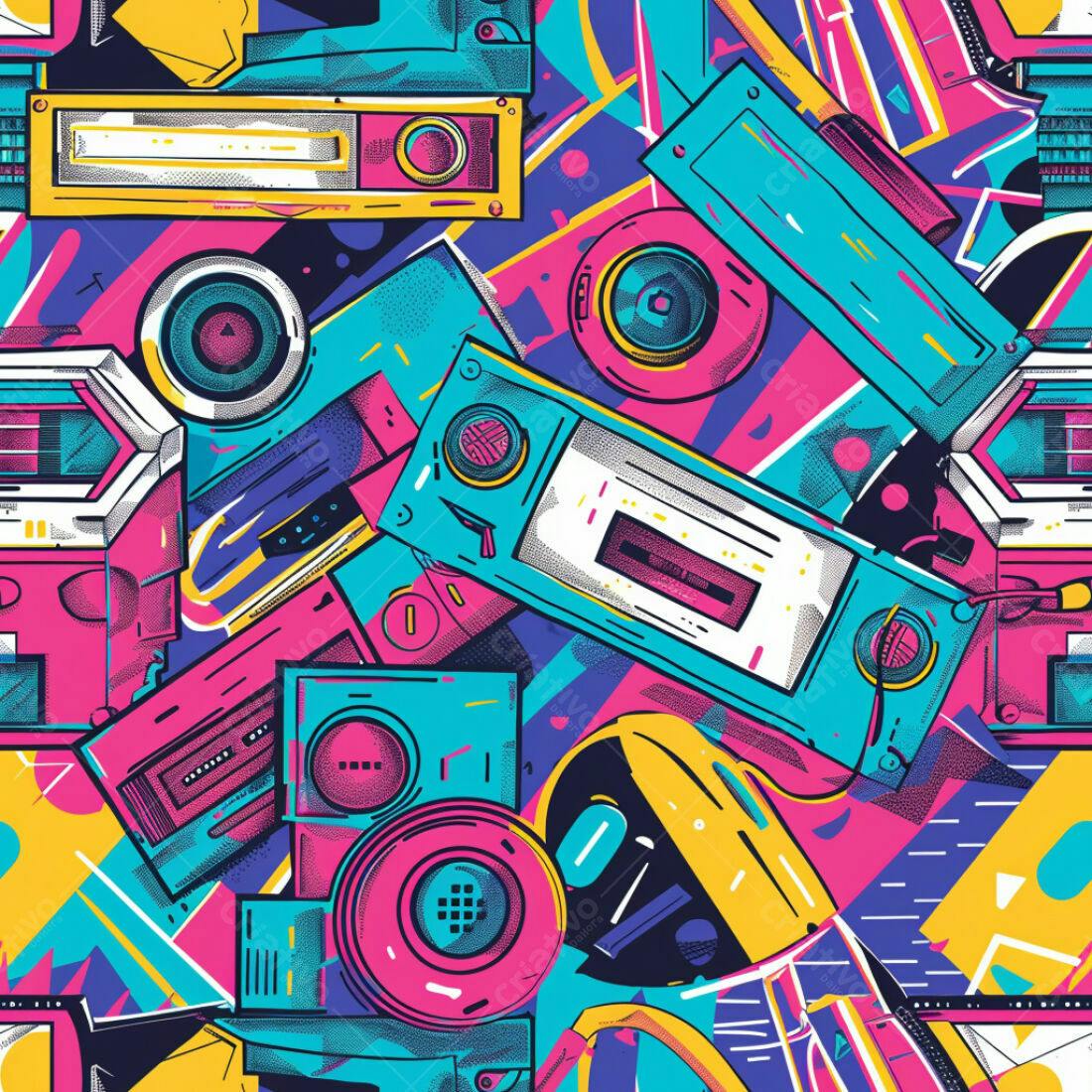 Textura 80s Retro para Fundo