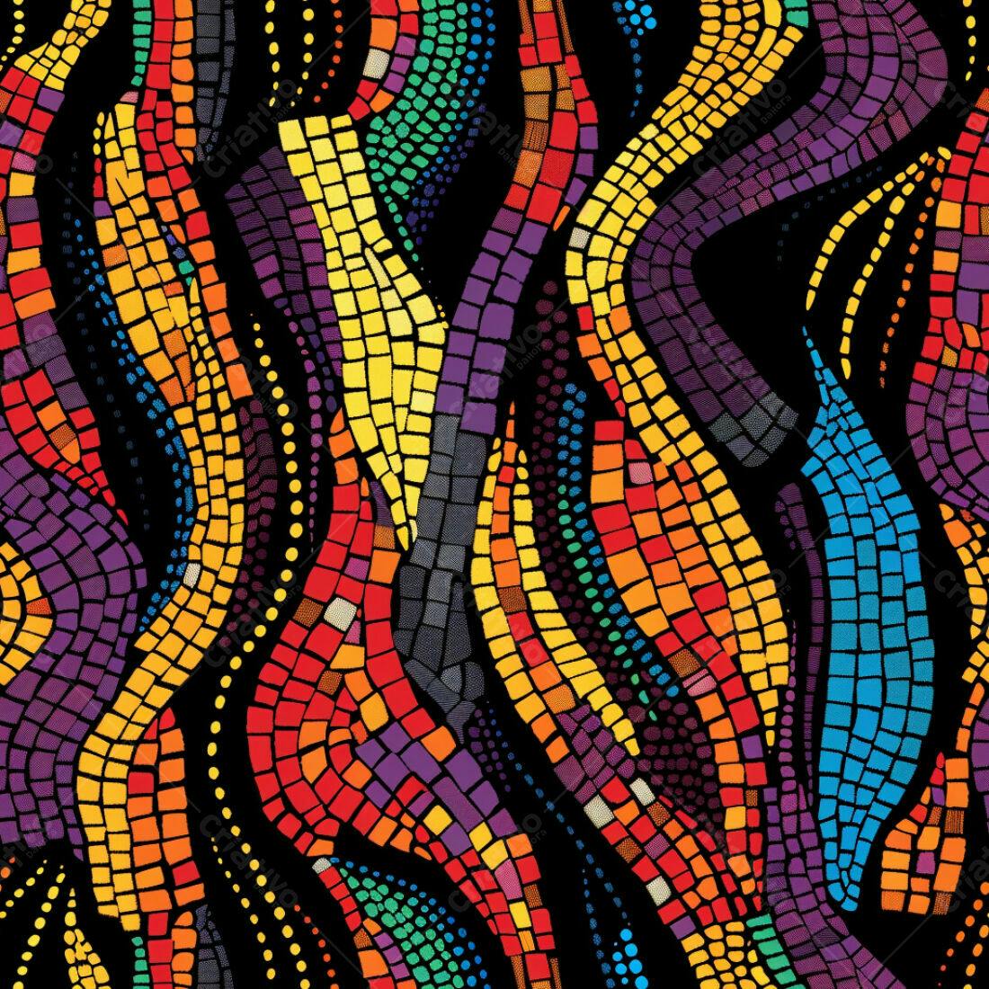Textura Mosaico Colorido para Fundo