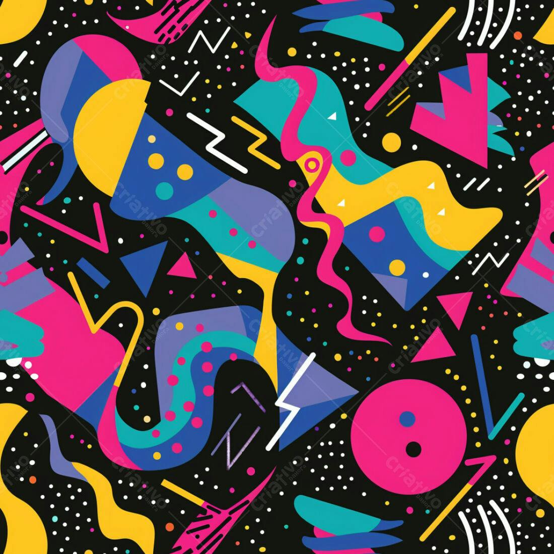Textura Abstrata Memphis para Fundo