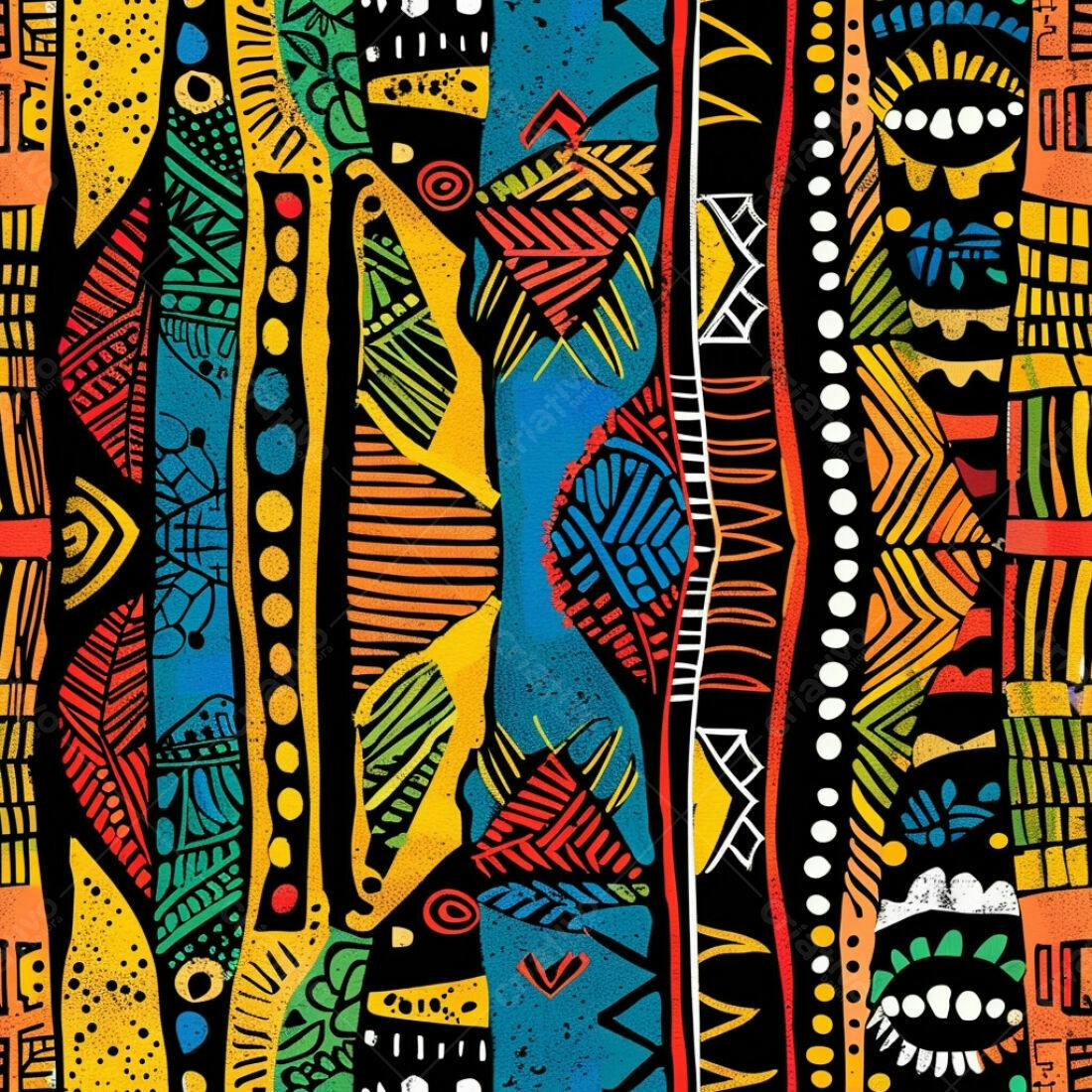 Textura Abstrata Tribal para Fundo