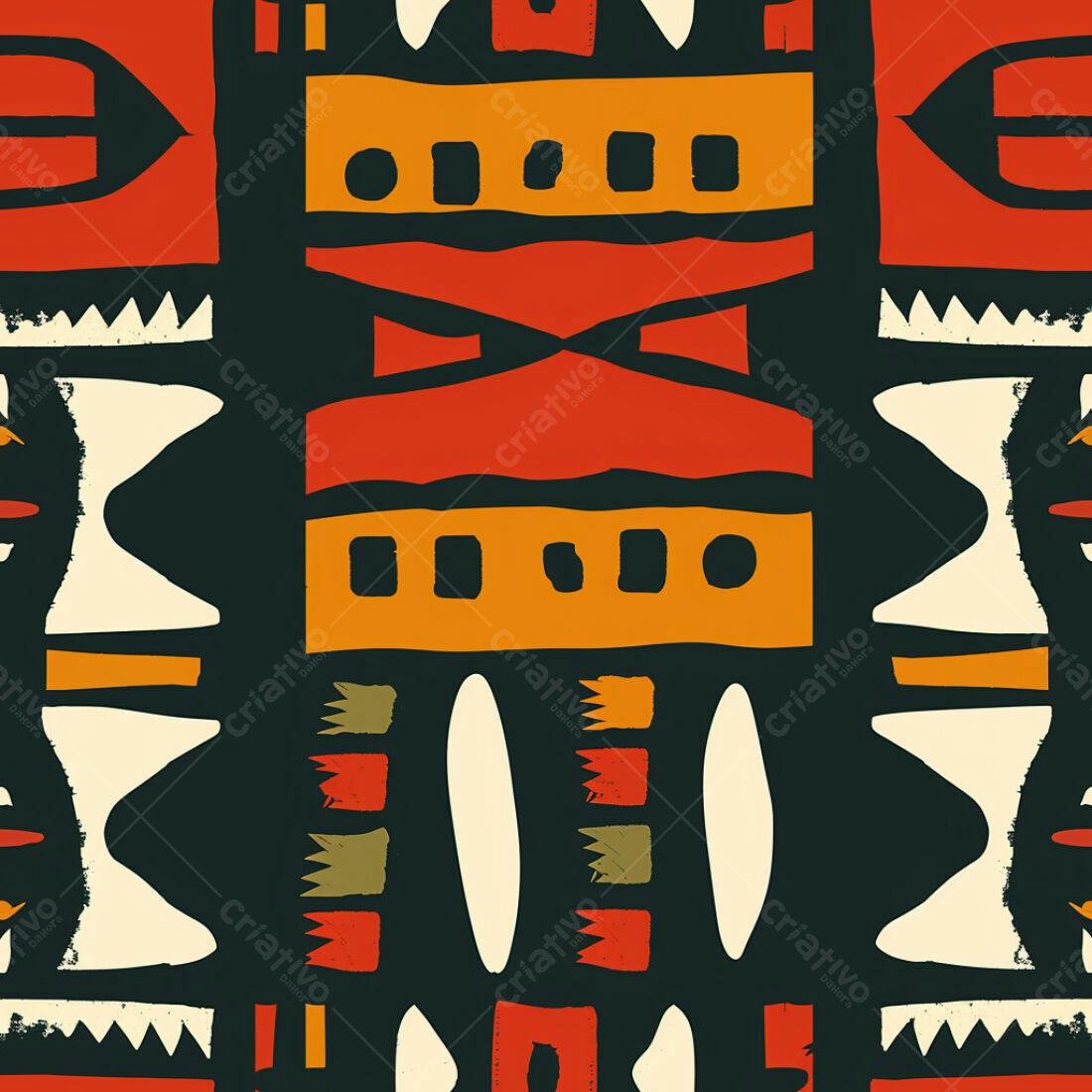 Textura Abstrata Tribal para Fundo