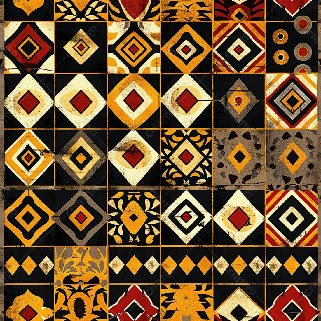 Textura Mosaico Geométrico para Fundo