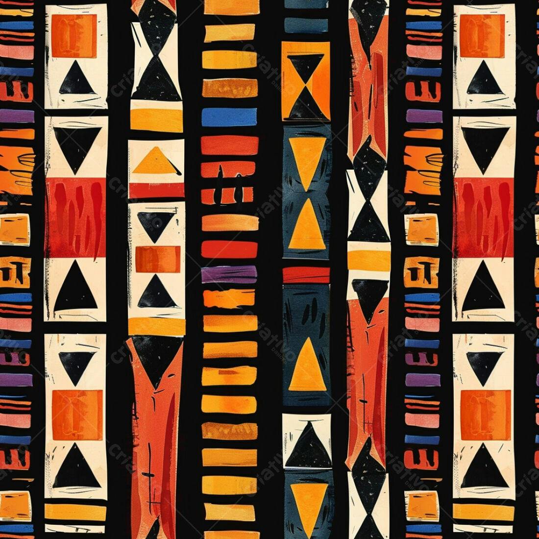 Textura Abstrata Africana para Fundo