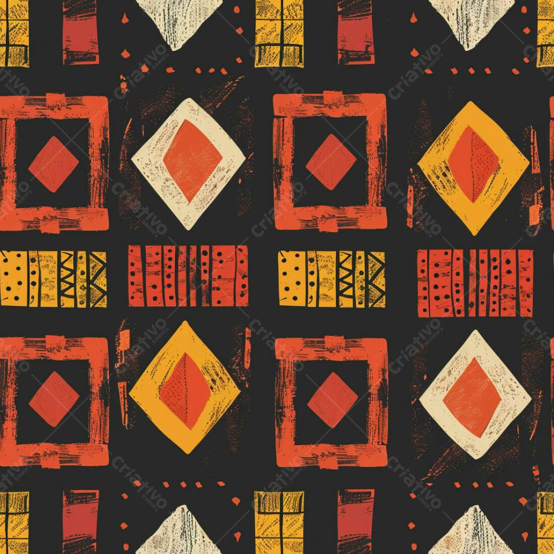 Textura geométrica africana para fundo