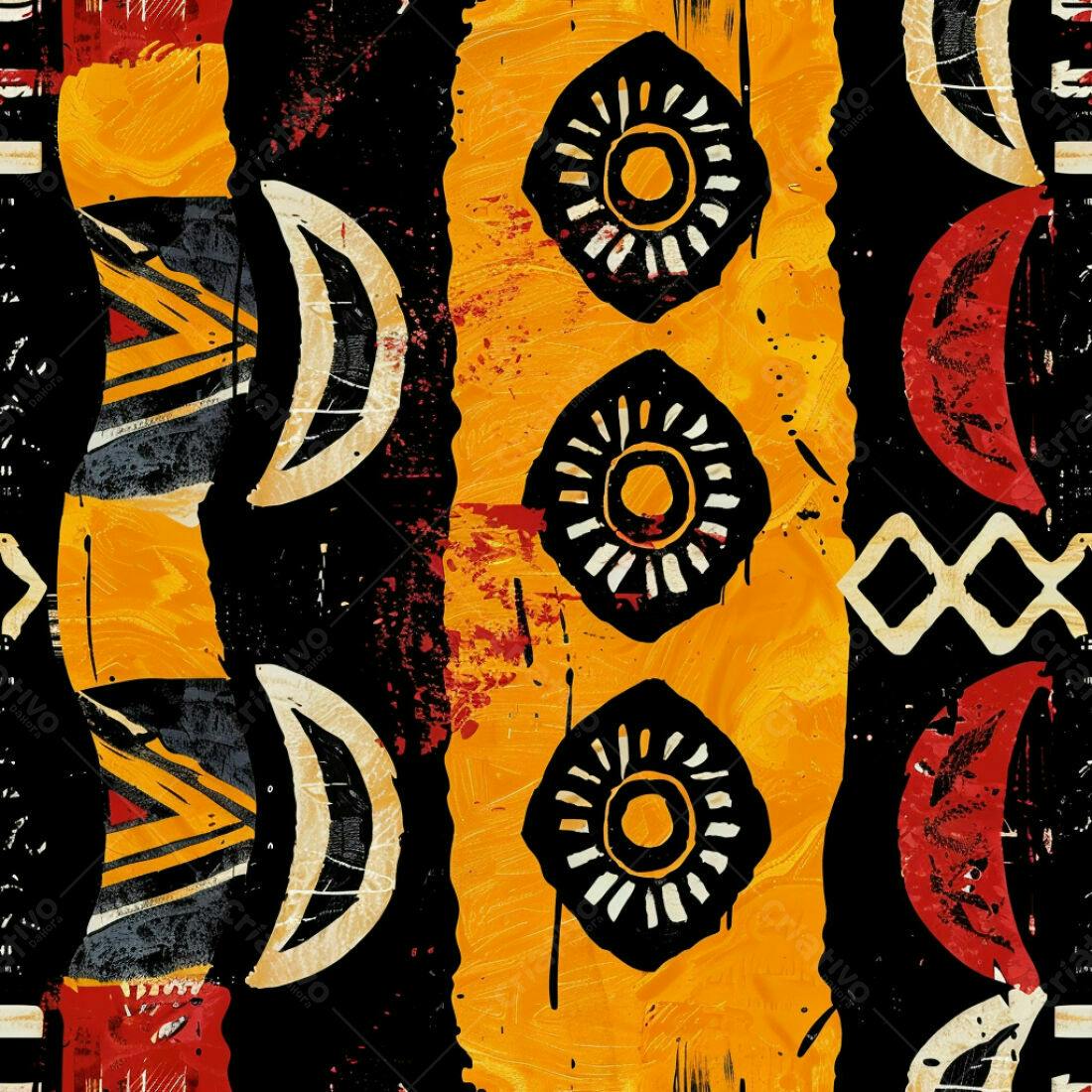 Textura Abstrata Africana para Fundo