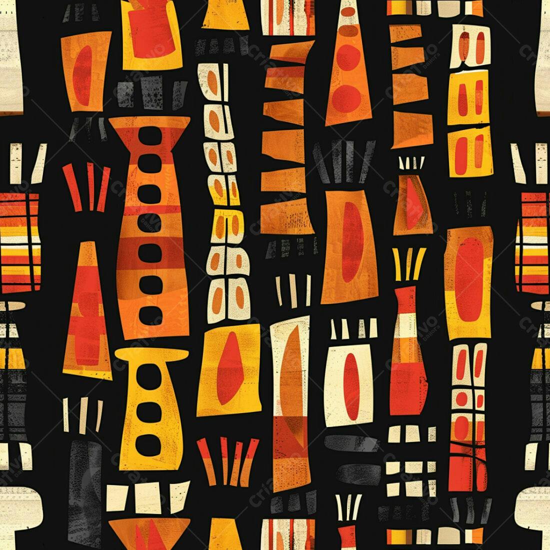 Textura Abstrata Laranja e Preto para Fundo