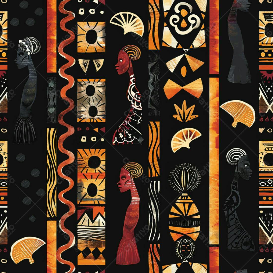 Textura Africana para Fundo e Papel de Parede