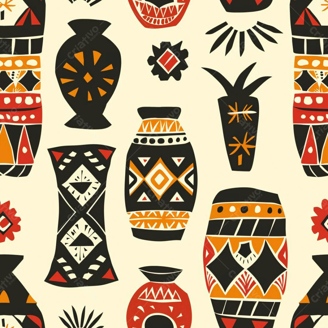 Textura Padrão Africano para Fundo