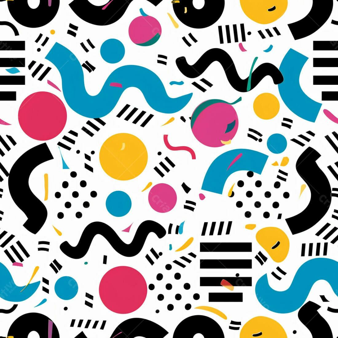 Textura Abstrata Memphis para Fundo