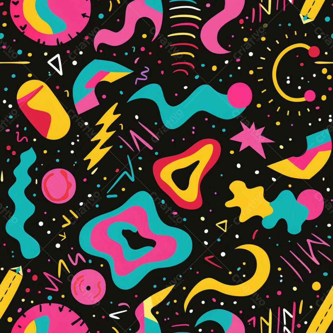 Textura Abstrata Memphis para Fundo
