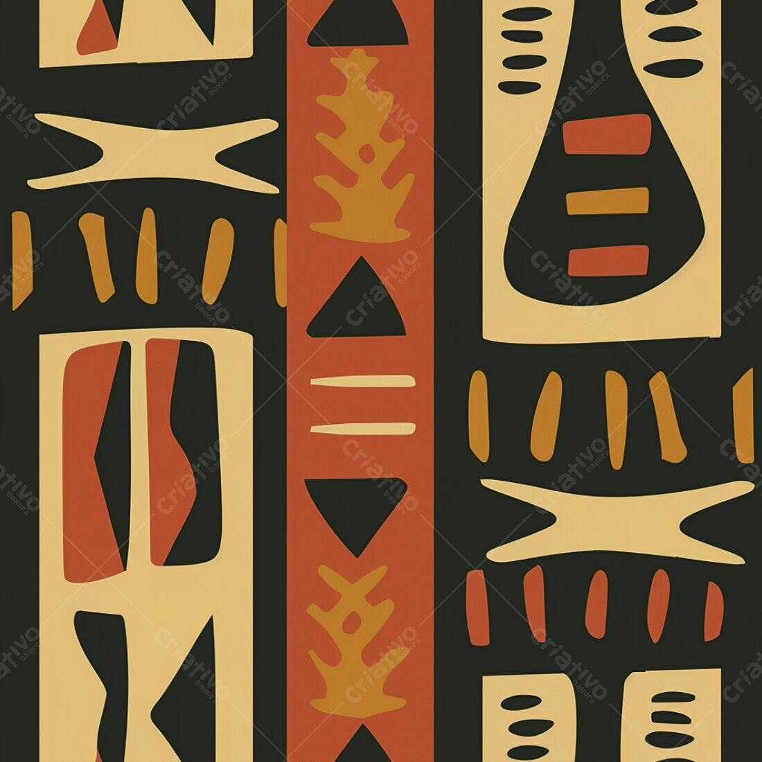Textura Abstrata Tribal para Fundo