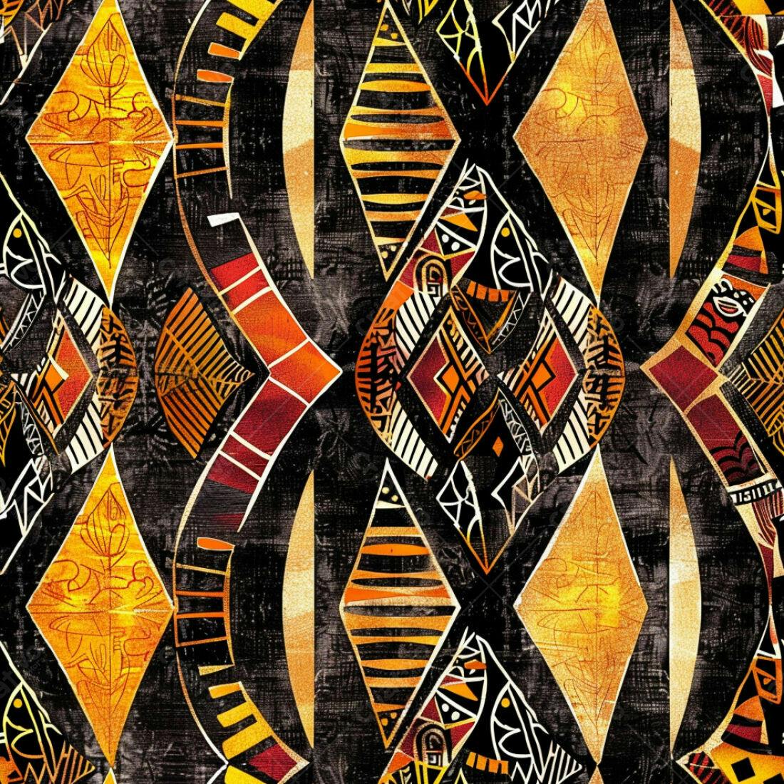 Textura Abstrata Tribal para Fundo
