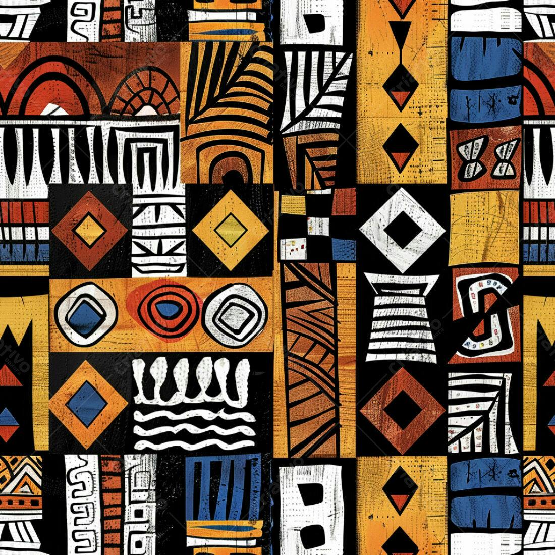 Textura Abstrata Tribal para Fundo