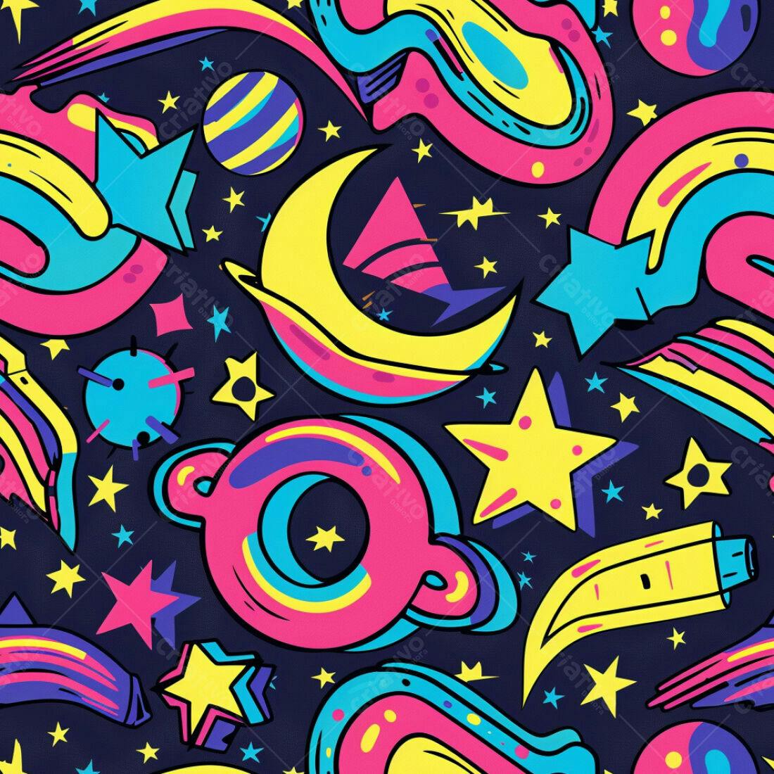 Textura espacial colorida para fundo