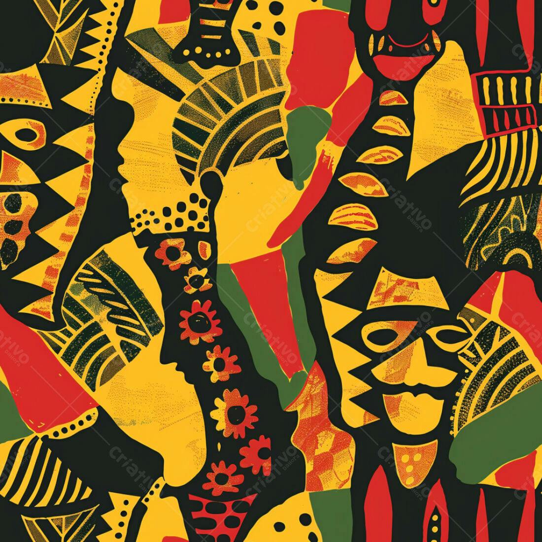 Textura Abstrata Africana para Fundo